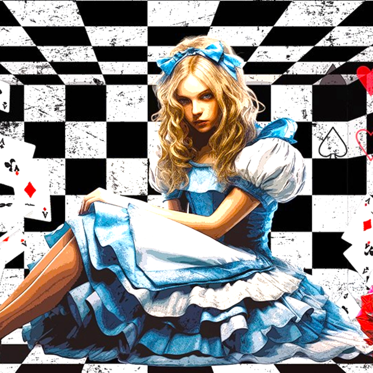 Alice in Wonderland Decoupage Paper, Fairy Core Craft Tissue