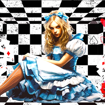 Alice in Wonderland Decoupage Paper, Fairy Core Craft Tissue