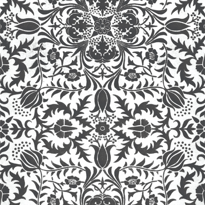 Black and White Damask Decoupage Paper | Furniture Upcycling