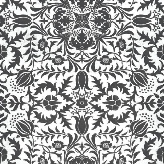 Black and White Damask Decoupage Paper | Furniture Upcycling