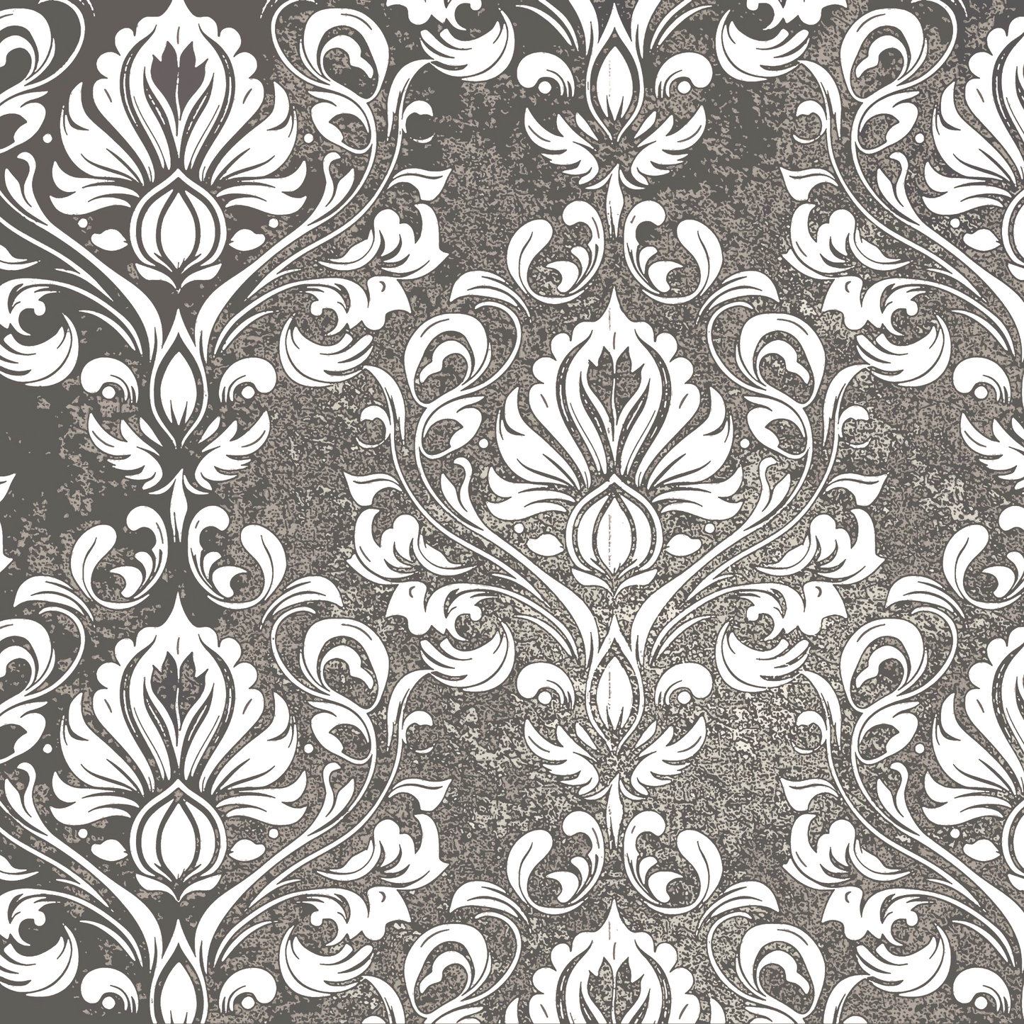 Black and White Damask Decoupage Paper: DIY Furniture Makeover