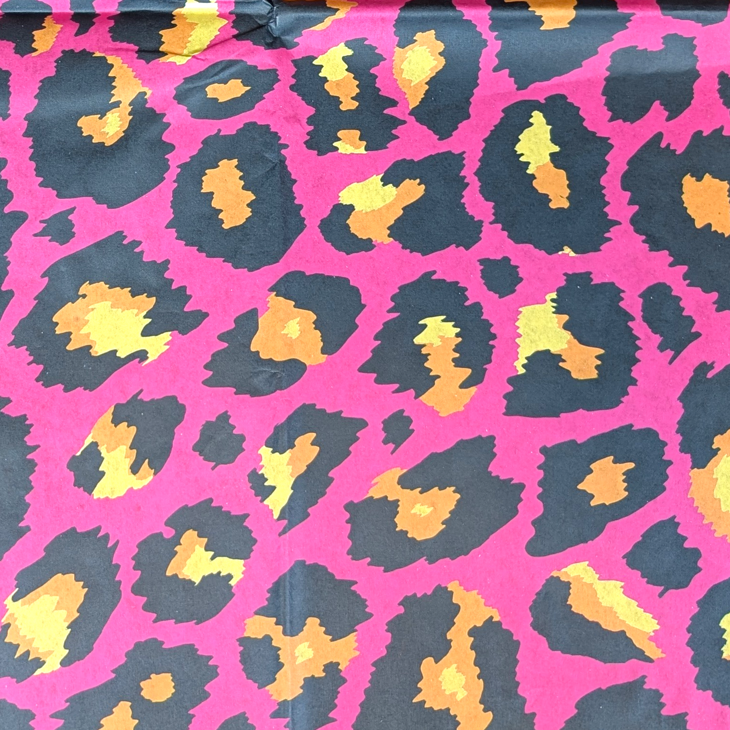Decoupage Paper - Hot Pink Leopard  Print Tissue Paper for Furniture Upcycling and Mixed Media Art
