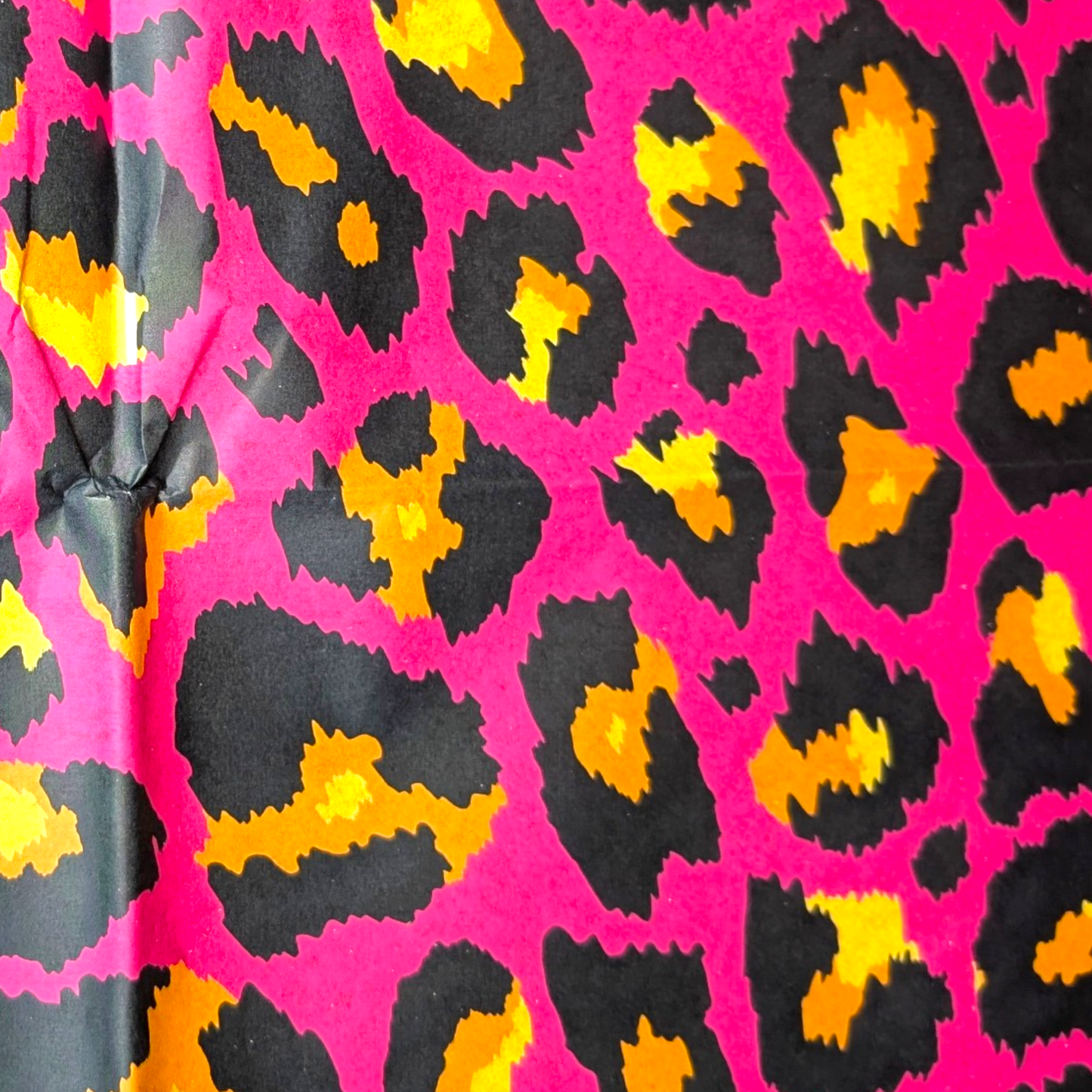 Decoupage Paper - Hot Pink Leopard  Print Tissue Paper for Furniture Upcycling and Mixed Media Art