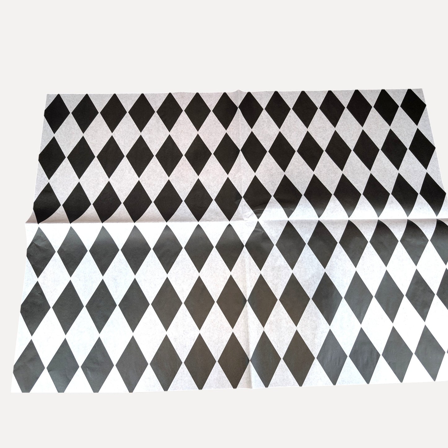 Furniture  Decoupage Paper: Black and White Diamond  Pattern