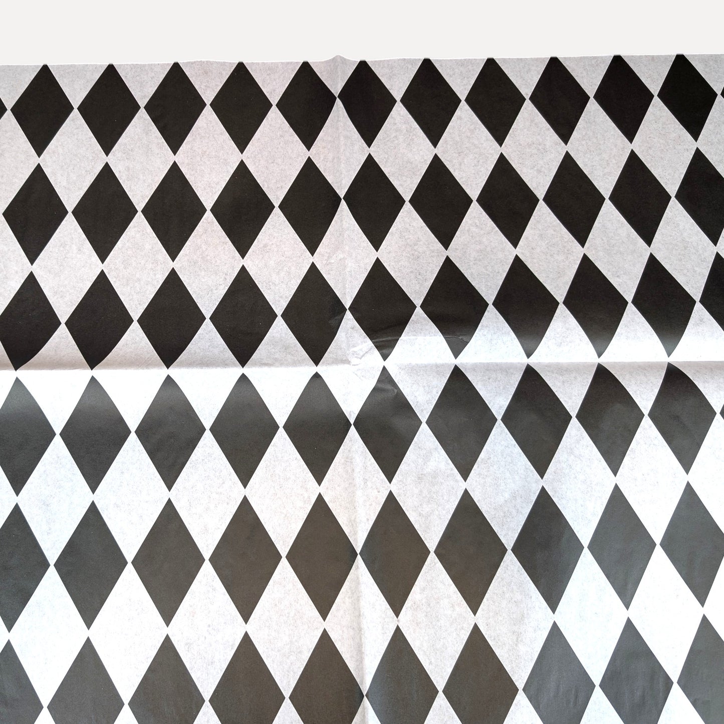 Furniture  Decoupage Paper: Black and White Diamond  Pattern