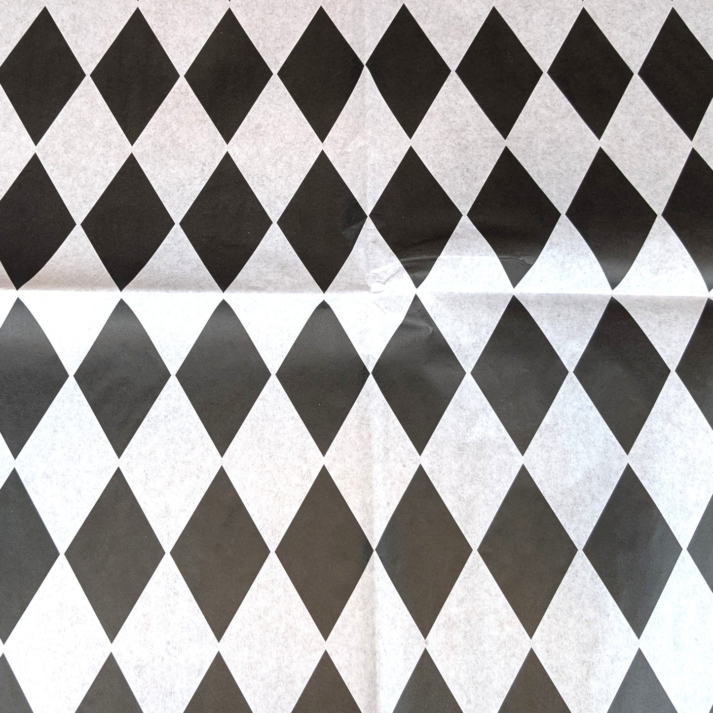 Furniture  Decoupage Paper: Black and White Diamond  Pattern