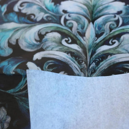 furniture and craft projects with our stunning Damask Blue Decoupage Paper