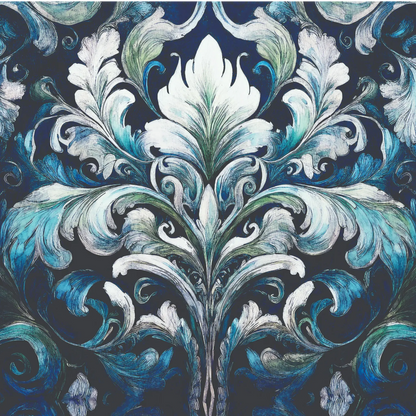 Decoupage Paper - Blue Damask for Furniture Upcycling and Home  DIY Decor Pieces Reclaimed