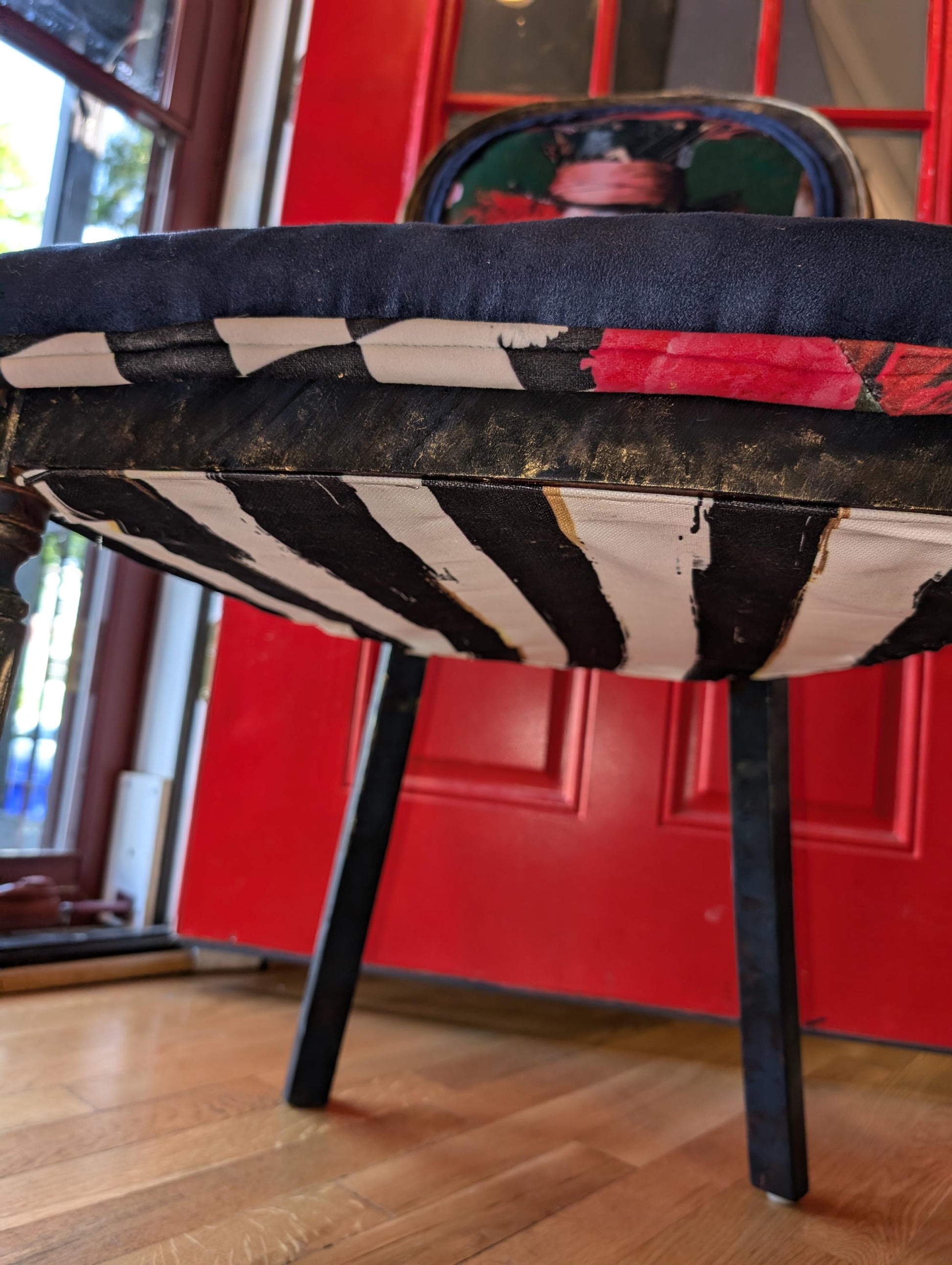 Bring style character and glam decor to your house with this unique handmade, refinished vintage retro-style inspired by Alice in the Wonderland chair.