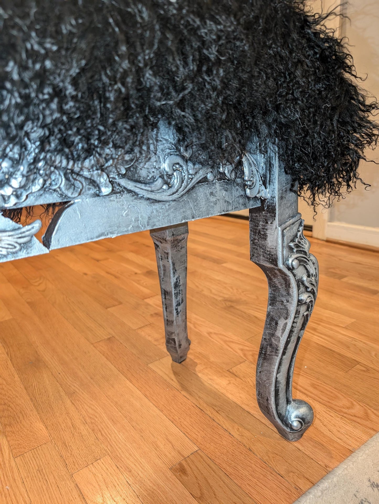 Window Bench Punk Home Decor Gothic Sofa  Settee | Handmade Vintage Dark Furniture for Living Room & Bedroom. Elevate your living space with this punk home decor gothic bench, a striking addition that blends dark vintage style with authentic handmade craftsmanship. Featuring deep black upholstery adorned with bold button tufting and sturdy, weathered wood legs, this gothic bench sofa settee stands out as both a functional seat and a statement piece.  Unique edgy design for stylish room
