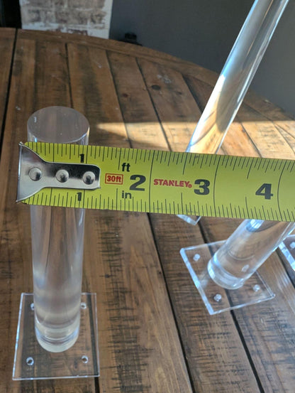 Acrylic leg set for sofa, table, bench  and bed base replacement.
