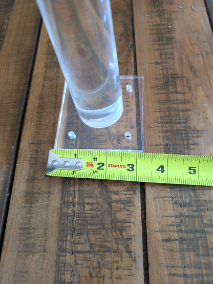 Acrylic leg set for sofa, table, bench  and bed base replacement.