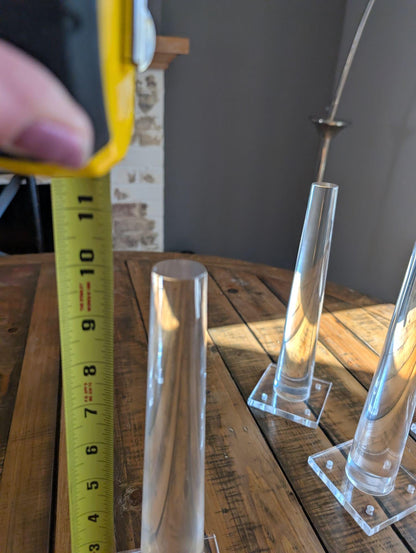 Acrylic leg set for sofa, table, bench  and bed base replacement.