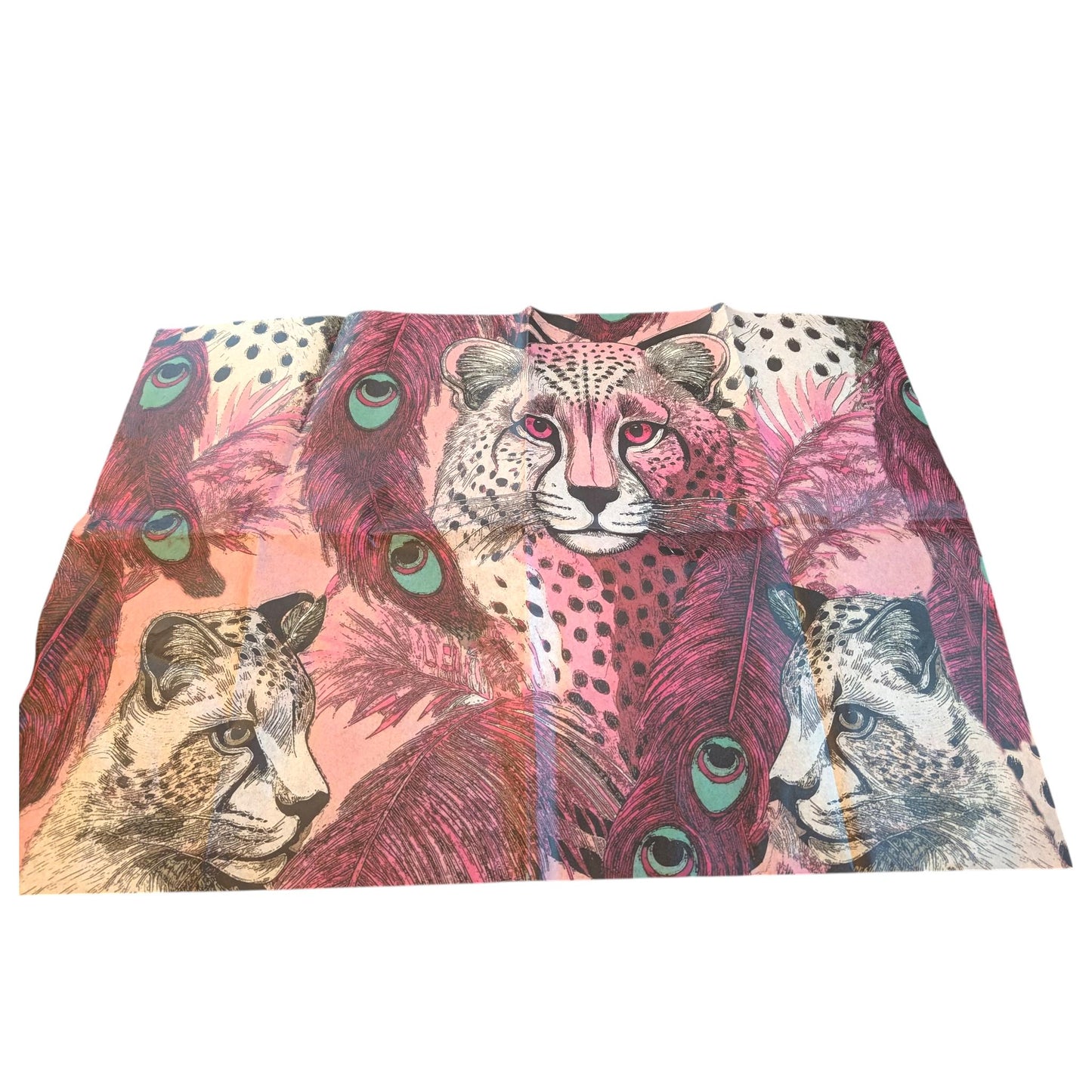 This enchanting decoupage paper features a whimsical pink tiger design that embodies the essence of fairy core aesthetics. With its vibrant hues of soft pinks and delicate accents, the paper showcases the majestic tiger amidst a backdrop of ethereal floral elements and dreamy foliage. Perfect for unique DIY home decor projects, this decoupage paper invites creativity and adds a touch of magical charm to any space. Can use it on furniture, wall art, or craft projects, for an extraordinary piece.