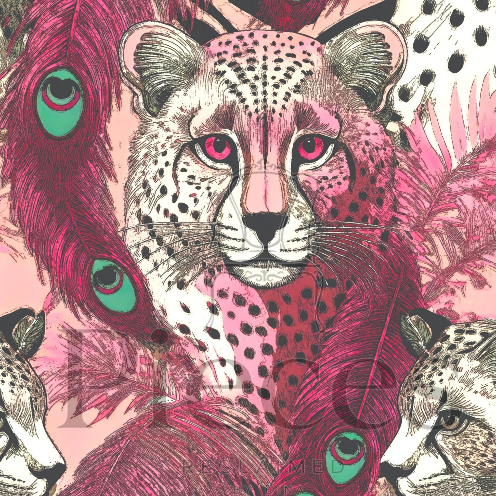 This enchanting decoupage paper features a whimsical pink tiger design that embodies the essence of fairy core aesthetics. With its vibrant hues of soft pinks and delicate accents, the paper showcases the majestic tiger amidst a backdrop of ethereal floral elements and dreamy foliage. Perfect for unique DIY home decor projects, this decoupage paper invites creativity and adds a touch of magical charm to any space. Can use it on furniture, wall art, or craft projects, for an extraordinary piece.