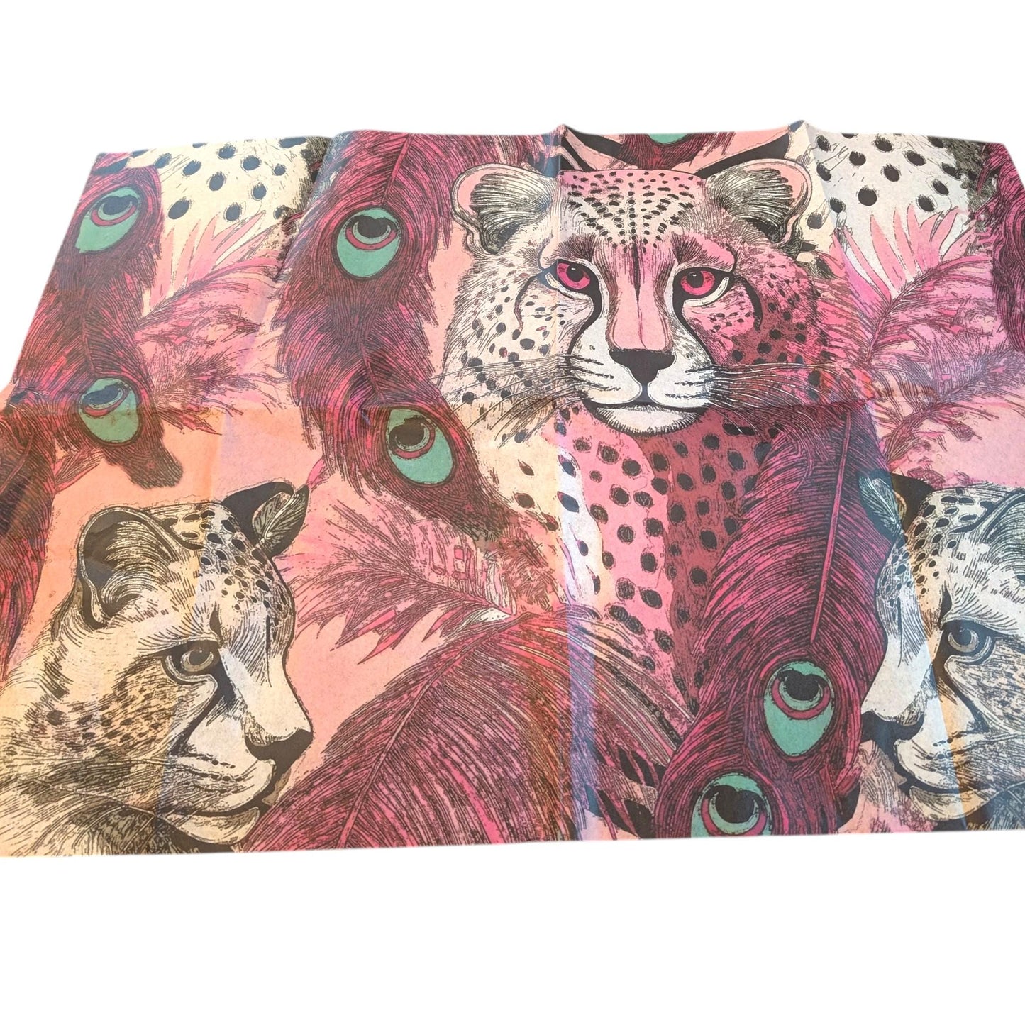 This enchanting decoupage paper features a whimsical pink tiger design that embodies the essence of fairy core aesthetics. With its vibrant hues of soft pinks and delicate accents, the paper showcases the majestic tiger amidst a backdrop of ethereal floral elements and dreamy foliage. Perfect for unique DIY home decor projects, this decoupage paper invites creativity and adds a touch of magical charm to any space. Can use it on furniture, wall art, or craft projects, for an extraordinary piece.