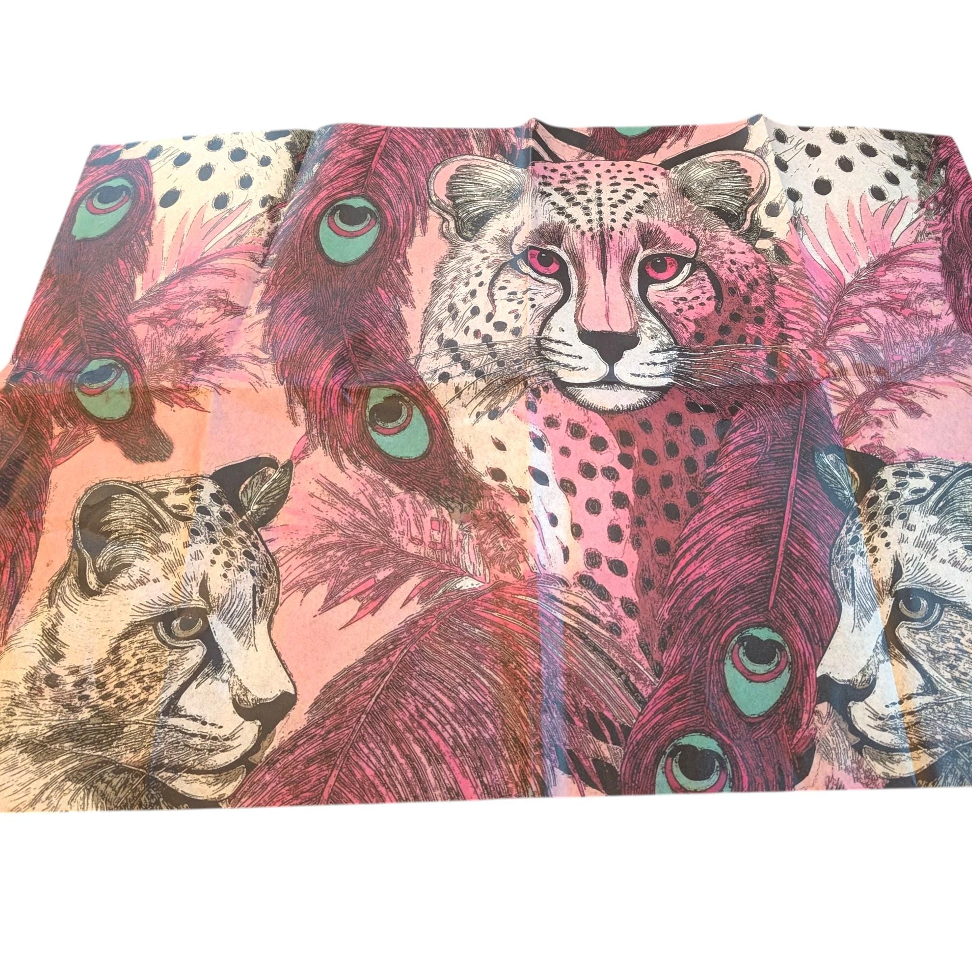 This enchanting decoupage paper features a whimsical pink tiger design that embodies the essence of fairy core aesthetics. With its vibrant hues of soft pinks and delicate accents, the paper showcases the majestic tiger amidst a backdrop of ethereal floral elements and dreamy foliage. Perfect for unique DIY home decor projects, this decoupage paper invites creativity and adds a touch of magical charm to any space. Can use it on furniture, wall art, or craft projects, for an extraordinary piece.