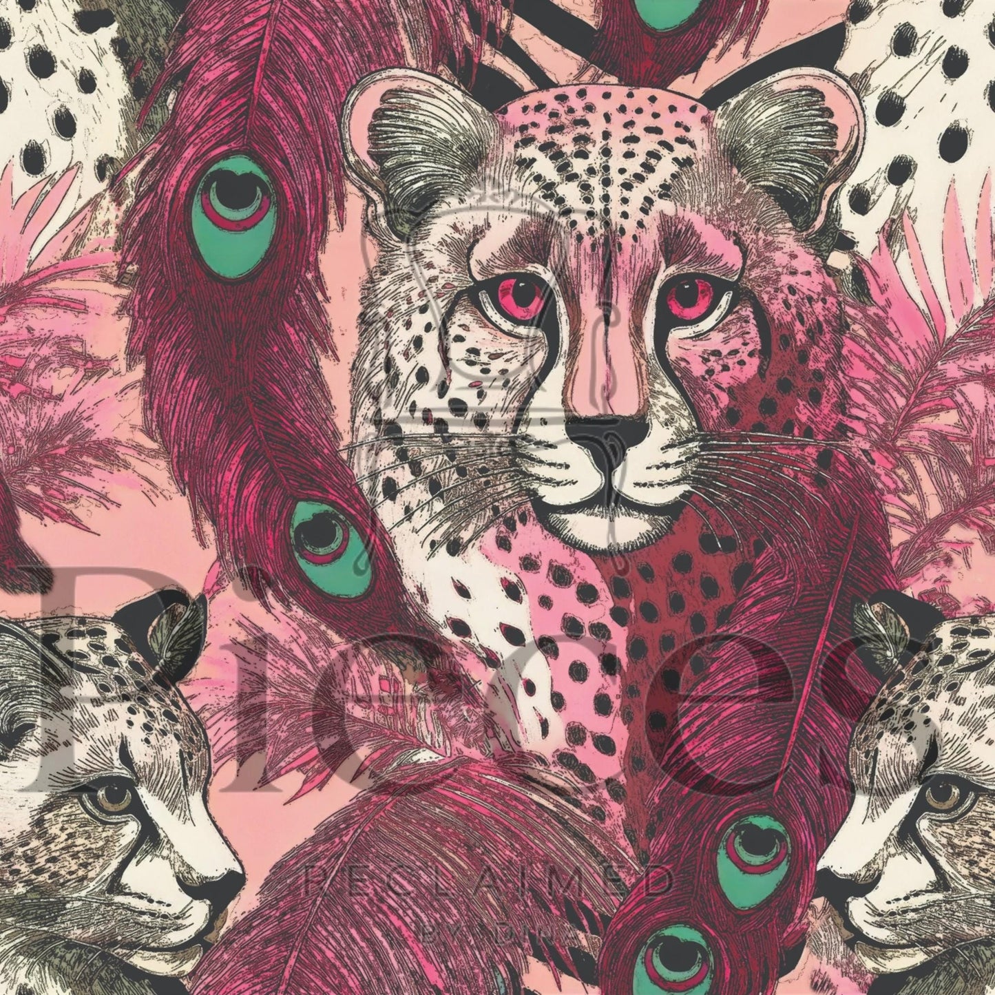 This enchanting decoupage paper features a whimsical pink tiger design that embodies the essence of fairy core aesthetics. With its vibrant hues of soft pinks and delicate accents, the paper showcases the majestic tiger amidst a backdrop of ethereal floral elements and dreamy foliage. Perfect for unique DIY home decor projects, this decoupage paper invites creativity and adds a touch of magical charm to any space. Can use it on furniture, wall art, or craft projects, for an extraordinary piece.
