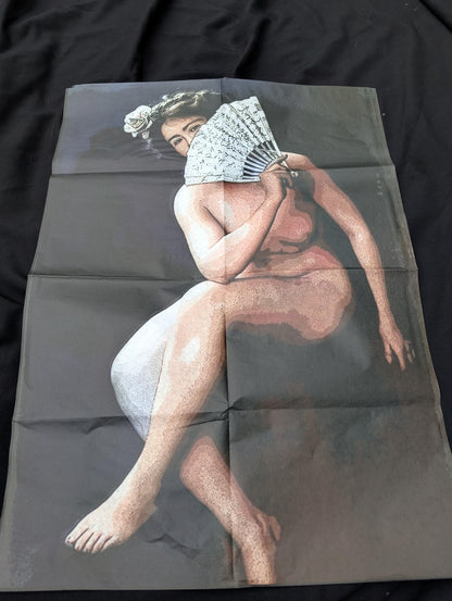 Large Decoupage Paper for Furniture Upcycling | Vintage Erotica Decor, Artistic Nude Woman Tissue Paper for Home Remodeling and Art Projects. 
Transform your furniture and art projects with this stunning large decoupage paper featuring vintage erotica and artistic nude woman designs. Crafted from high-quality tissue paper, each sheet measures 30 by 20 inches, providing ample material for creative upcycling and home remodeling. The delicate yet durable tissue allows for seamless layering