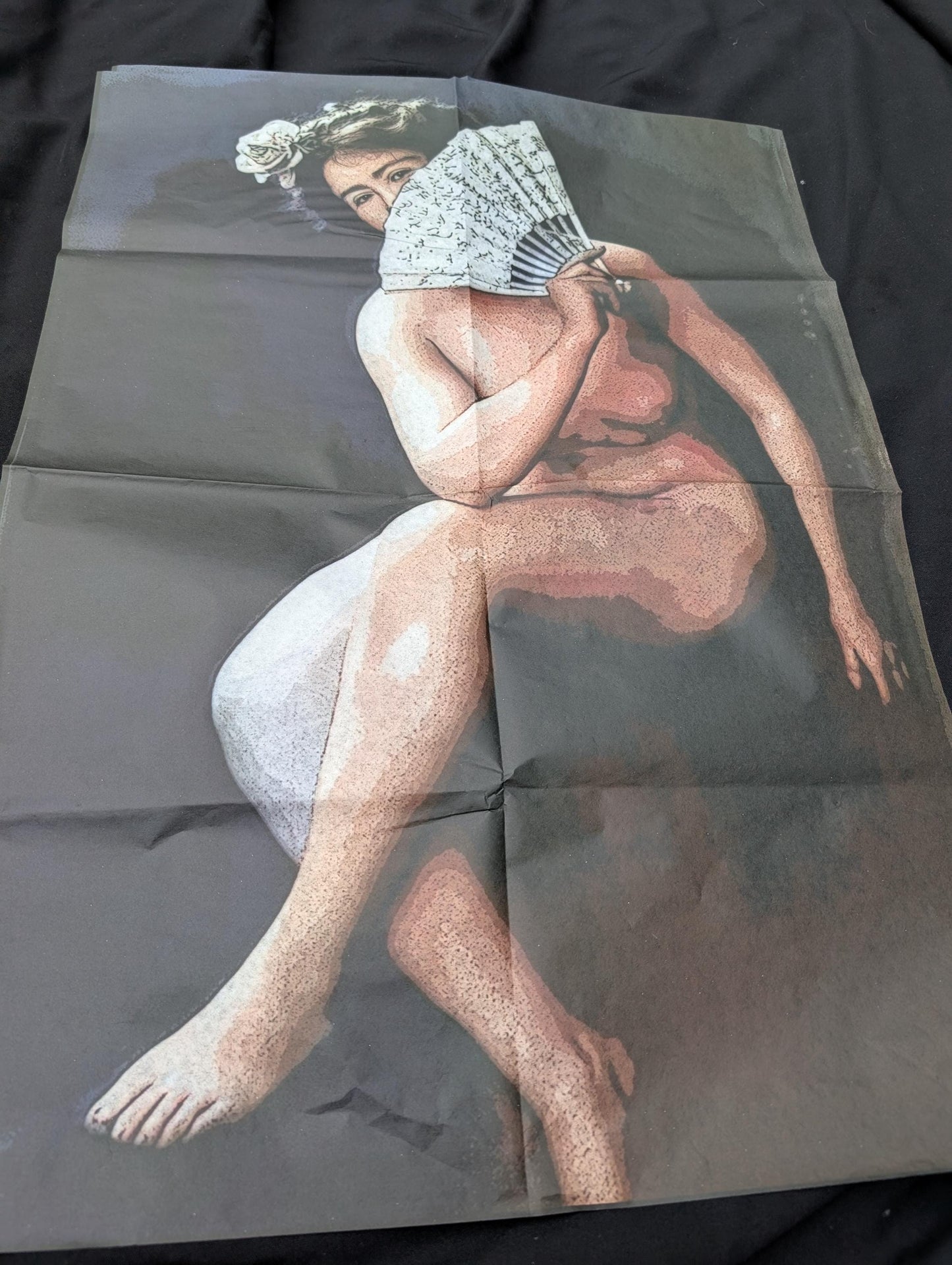 Large Decoupage Paper for Furniture Upcycling | Vintage Erotica Decor, Artistic Nude Woman Tissue Paper for Home Remodeling and Art Projects. 
Transform your furniture and art projects with this stunning large decoupage paper featuring vintage erotica and artistic nude woman designs. Crafted from high-quality tissue paper, each sheet measures 30 by 20 inches, providing ample material for creative upcycling and home remodeling. The delicate yet durable tissue allows for seamless layering