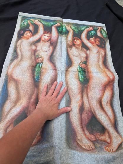 Large Decoupage Paper for Furniture Upcycling | Vintage Erotica Decor, Artistic Nude Woman Tissue Paper for Home Remodeling and Art Projects. 
Transform your furniture and art projects with this stunning large decoupage paper featuring vintage erotica and artistic nude woman designs. Crafted from high-quality tissue paper,   for creative upcycling and home remodeling. The delicate yet durable tissue allows for seamless layering and easy application for home remolding projects