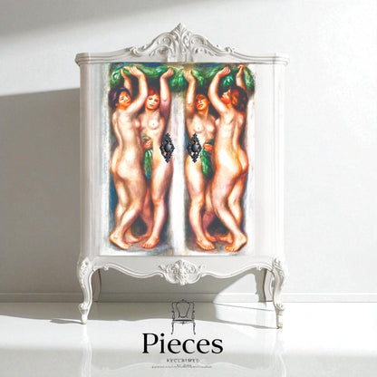 Large Decoupage Paper for Furniture Upcycling | Vintage Erotica Decor, Artistic Nude Woman Tissue Paper for Home Remodeling and Art Projects. 
Transform your furniture and art projects with this stunning large decoupage paper featuring vintage erotica and artistic nude woman designs. Crafted from high-quality tissue paper,   for creative upcycling and home remodeling. The delicate yet durable tissue allows for seamless layering and easy application for home remolding projects