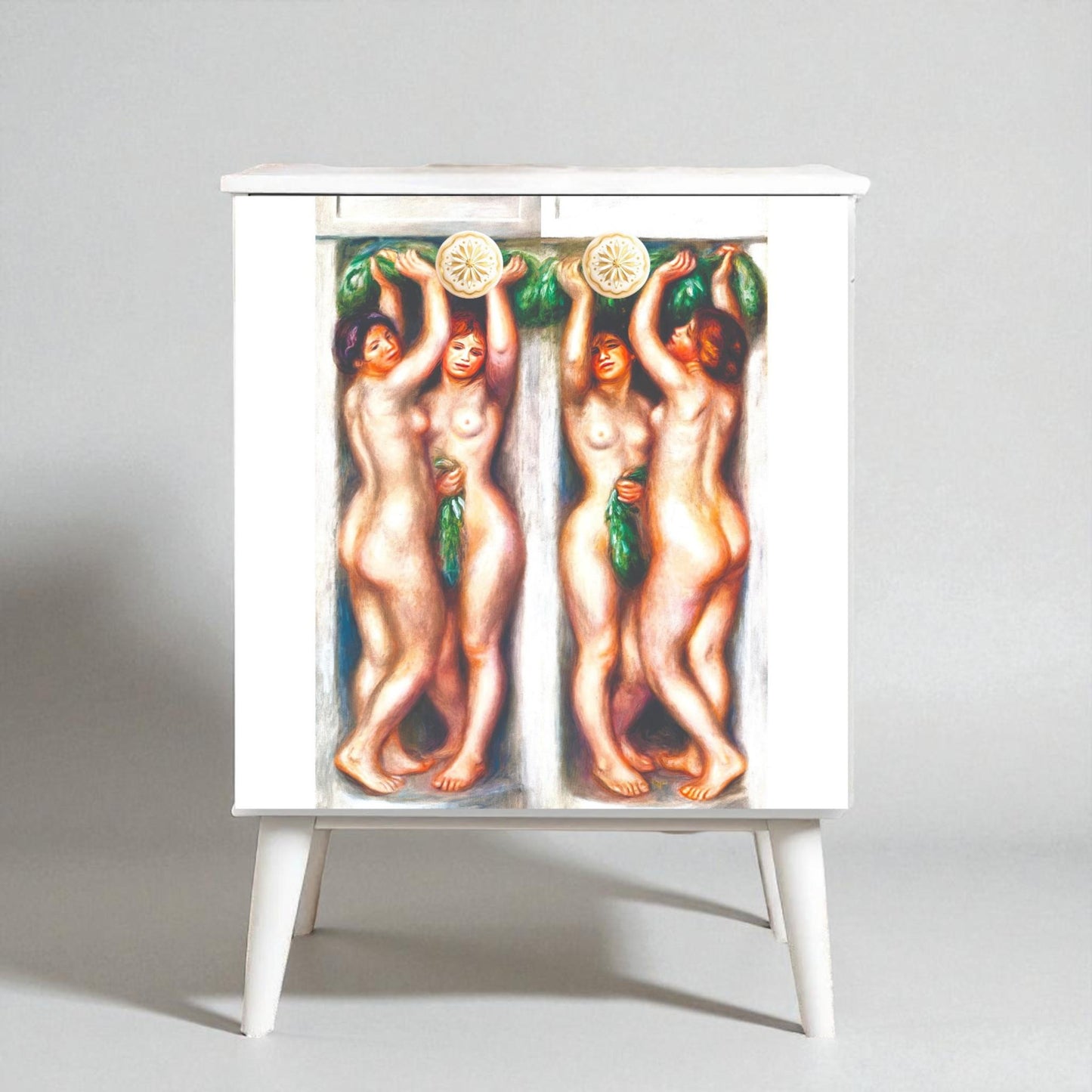 Large Decoupage Paper for Furniture Upcycling | Vintage Erotica Decor, Artistic Nude Woman Tissue Paper for Home Remodeling and Art Projects. 
Transform your furniture and art projects with this stunning large decoupage paper featuring vintage erotica and artistic nude woman designs. Crafted from high-quality tissue paper,   for creative upcycling and home remodeling. The delicate yet durable tissue allows for seamless layering and easy application for home remolding projects