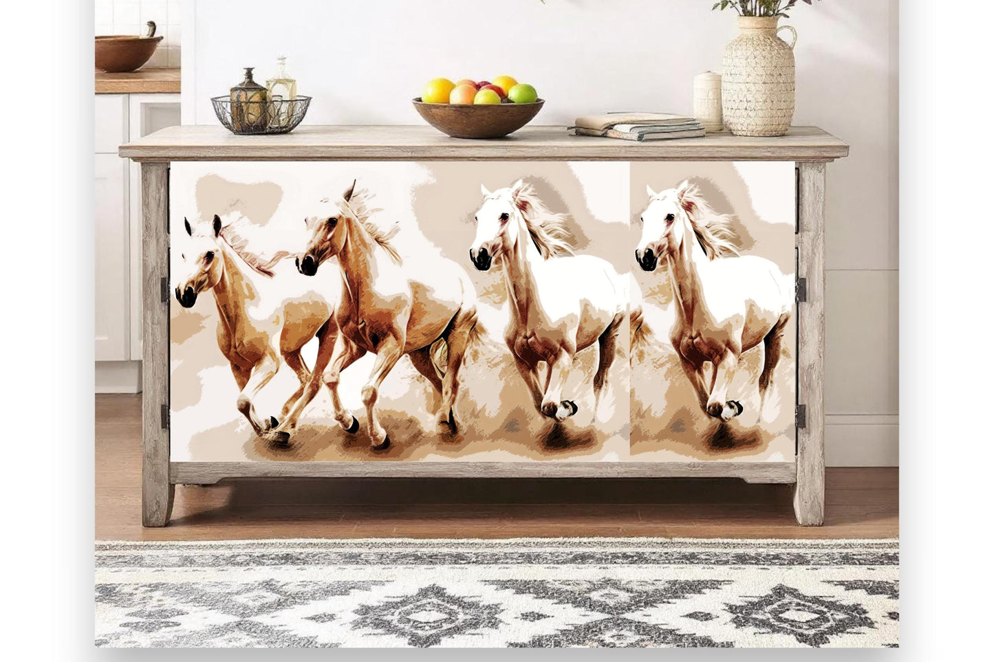 Transform your furniture and craft projects with our Wild Horses Decoupage Paper, designed to bring authentic farmhouse charm to your space. This rustic tissue paper is perfect for upcycling tired furniture, adding a unique touch to wall decor, or enhancing your rustic DIY crafts. What sets this decoupage paper apart is its detailed wild horse design, crafted to evoke the freedom and spirit of the farm life, making your creations truly stand out with genuine character.