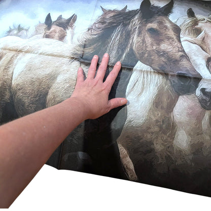 Large Decoupage Paper for Furniture Upcycling Wild Horses Tissue Paper for Furniture Upcycling,r, Farmhouse Crafts, DIY Home Remolding. Transform your furniture and craft projects with our Wild Horses Decoupage Paper, designed to bring authentic farmhouse charm to your space. This rustic tissue paper is perfect for upcycling tired furniture, adding a unique touch to wall decor, or enhancing your rustic DIY crafts. What sets this decoupage paper apart is its detailed wild horse design
