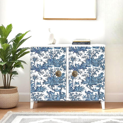 Decoupage Paper TOILE de JOUY Blue Vintage Tissue Paper | Furniture Upcycling | DIY Craft Projects | Furniture Makeover | Scrapbooking Paper. Transform your DIY projects and furniture makeovers with our stunning Decoupage Paper TOILE de JOUY Blue Vintage Tissue Paper. Featuring a timeless toile de jouy design in elegant shades of blue, this vintage-inspired tissue paper is perfect for adding a touch of classic charm to any craft or furniture upcycling project. High-quality tissue paper for craft