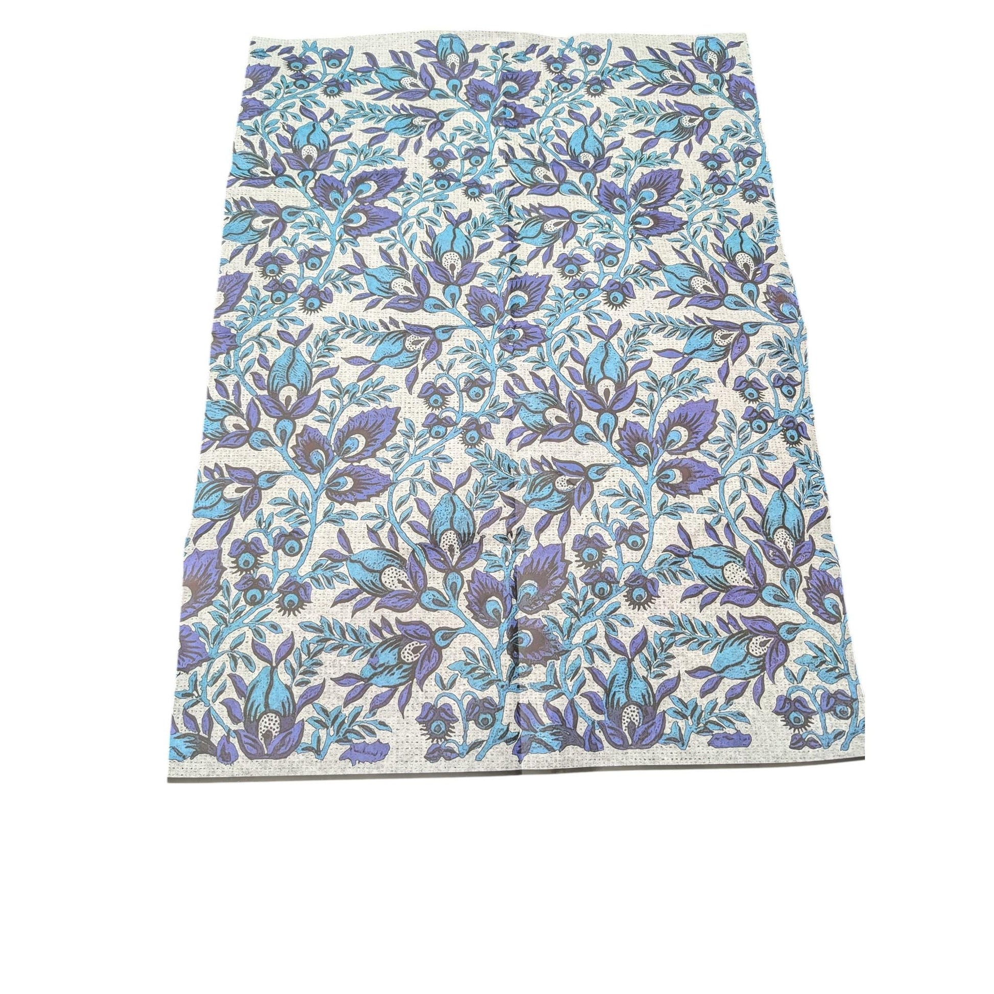 Large Decoupage Paper Chinoiserie Blue and White Floral Tissue Paper | Furniture Upcycling | DIY Craft Projects | Furniture Makeover. Transform your furniture and craft projects with this stunning Large Decoupage Paper featuring a classic Chinoiserie Blue and White Floral design. Crafted from high-quality tissue paper, this versatile material is perfect for decoupage, furniture upcycling, and DIY creative endeavors. High-quality tissue paper designed for decoupage and craft projects.