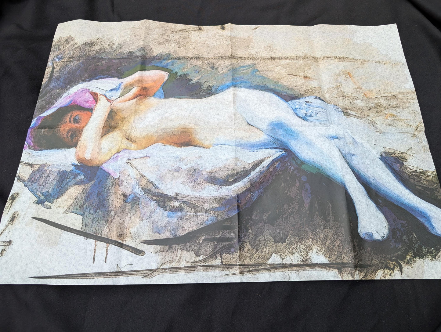 Large Decoupage Paper for Furniture Upcycling | Vintage Erotica Decor, Artistic Nude Woman Tissue Paper for Home Remodeling and Art Projects. 
Transform your furniture and art projects with this stunning large decoupage paper featuring vintage erotica and artistic nude woman designs. Crafted from high-quality tissue paper, each sheet measures 30 by 20 inches, providing ample material for creative upcycling and home remodeling. The delicate yet durable tissue allows for seamless layering and art