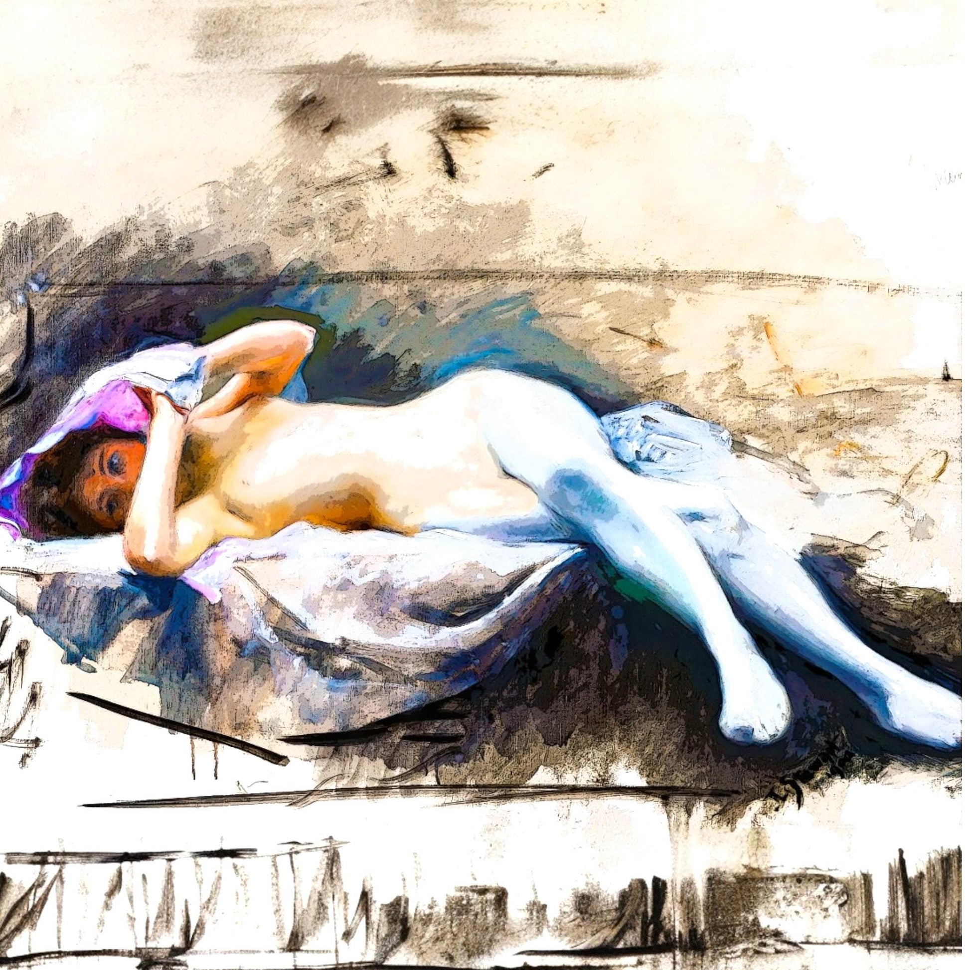 Large Decoupage Paper for Furniture Upcycling | Vintage Erotica Decor, Artistic Nude Woman Tissue Paper for Home Remodeling and Art Projects. 
Transform your furniture and art projects with this stunning large decoupage paper featuring vintage erotica and artistic nude woman designs. Crafted from high-quality tissue paper, each sheet measures 30 by 20 inches, providing ample material for creative upcycling and home remodeling. The delicate yet durable tissue allows for seamless layering and art