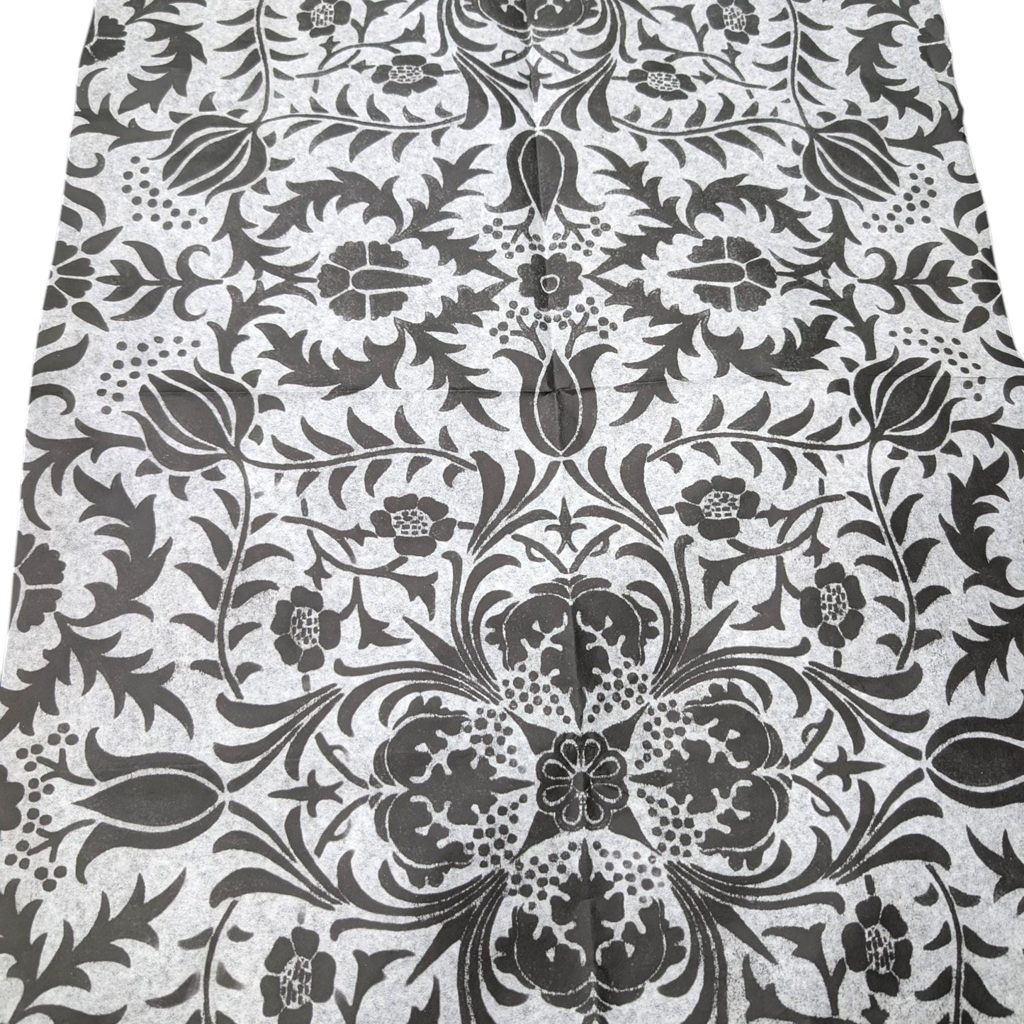 Transform your furniture and craft projects with our Elegant Damask Decoupage Paper: a stunning DIY furniture makeover essential. Featuring a classic black and white damask pattern, this decorative tissue paper is perfect for adding a touch of timeless elegance and charm to any piece. 
Ideal for furniture upcycling, scrapbooking, or creative decor, this high-quality decoupage paper allows you to effortlessly elevate your DIY projects with style and sophistic. Gorgeous damask design  decoupage