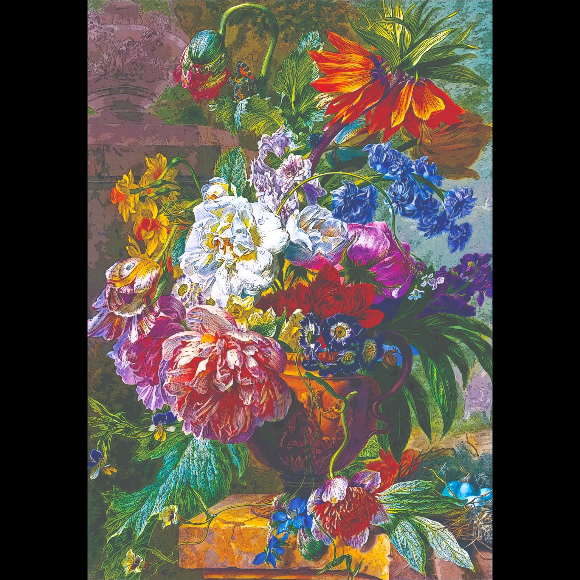 Floral Decoupage Paper, a perfect choice for furniture upcycling, DIY crafts, and artistic decor projects. Made by Pieces Reclaimed by Dina, this vibrant tissue paper features a stunning, eye-catching floral design that will elevate any furniture makeover or craft endeavor. Whether you're creating custom furniture transfers, decoupage napkins, or adding decorative accents to your home, this lightweight and durable paper is designed to deliver smooth, flawless application every time.