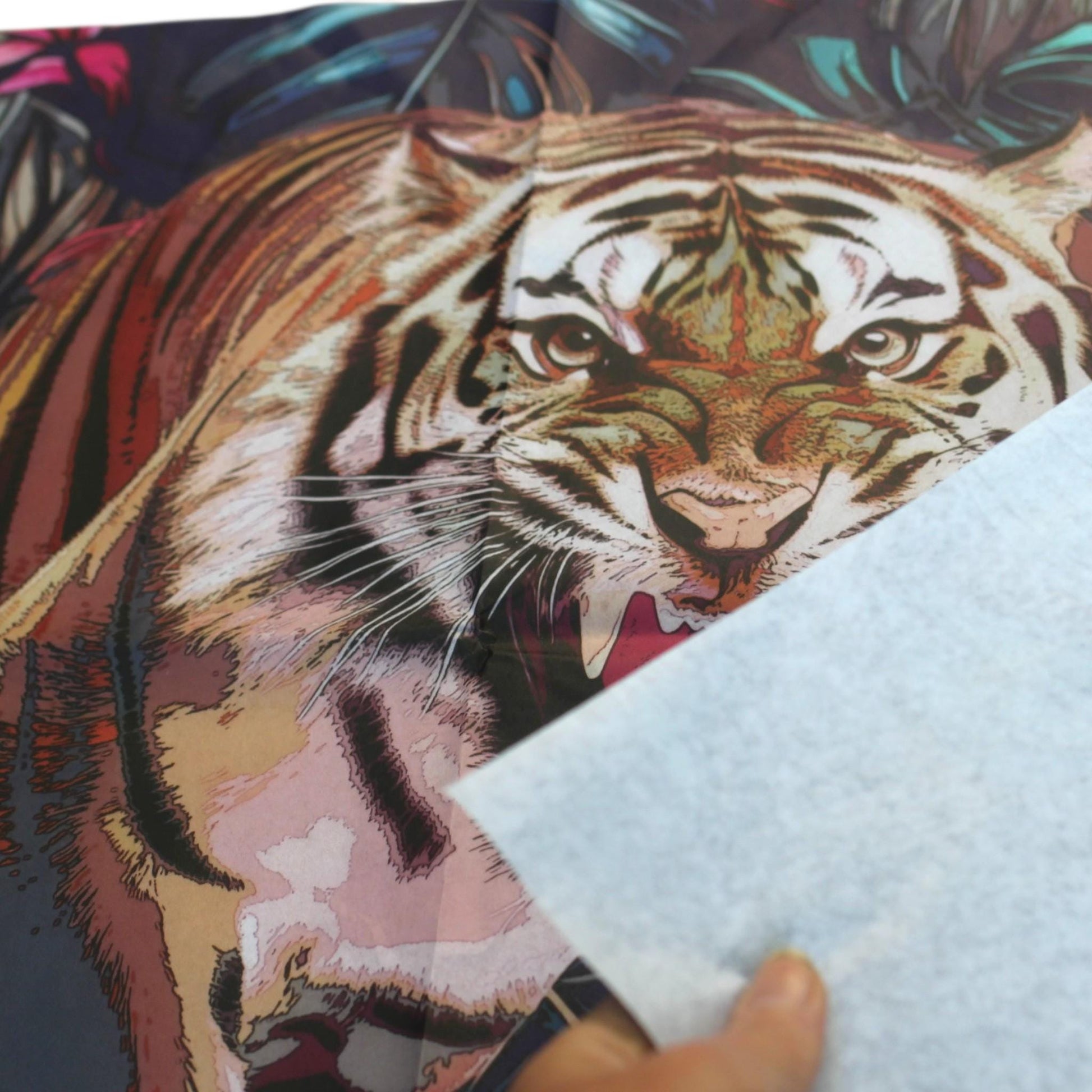 Transform your furniture and craft projects with our Large Decoupage Paper for Furniture Upcycling featuring a striking Tiger Tissue Napkin design. Perfect for DIY enthusiasts and creative artisans, this vibrant decoupage paper is designed to bring bold, artistic flair to any makeover or craft endeavor. Made by Pieces Reclaimed by Dina, it combines quality materials with eye-catching imagery to elevate your decor projects.