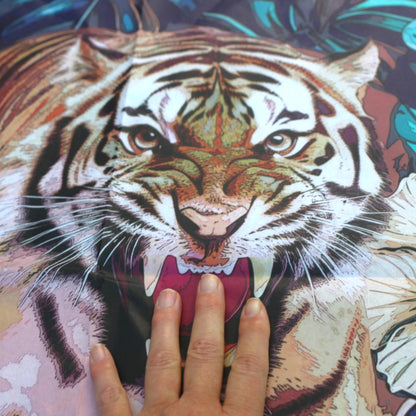 Transform your furniture and craft projects with our Large Decoupage Paper for Furniture Upcycling featuring a striking Tiger Tissue Napkin design. Perfect for DIY enthusiasts and creative artisans, this vibrant decoupage paper is designed to bring bold, artistic flair to any makeover or craft endeavor. Made by Pieces Reclaimed by Dina, it combines quality materials with eye-catching imagery to elevate your decor projects.