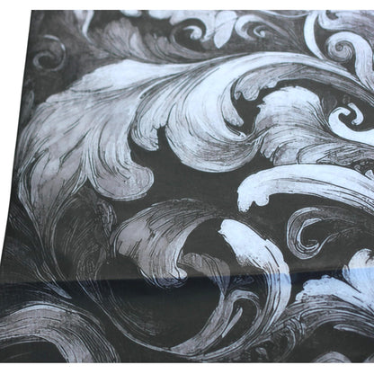 Vintage Style Damask Black and White Decoupage Paper: Vintage Style Tissue Paper for Furniture Upcycling. Elevate your furniture and craft projects with our Damask Black and White Decoupage Paper, perfect for furniture upcycling and DIY decor enthusiasts. Featuring a vintage-inspired damask design in classic black and white, this tissue paper adds a touch of elegance and sophistication to any surface. Perfect for  creating unique scrapbooking projects, and  customizing home accents.