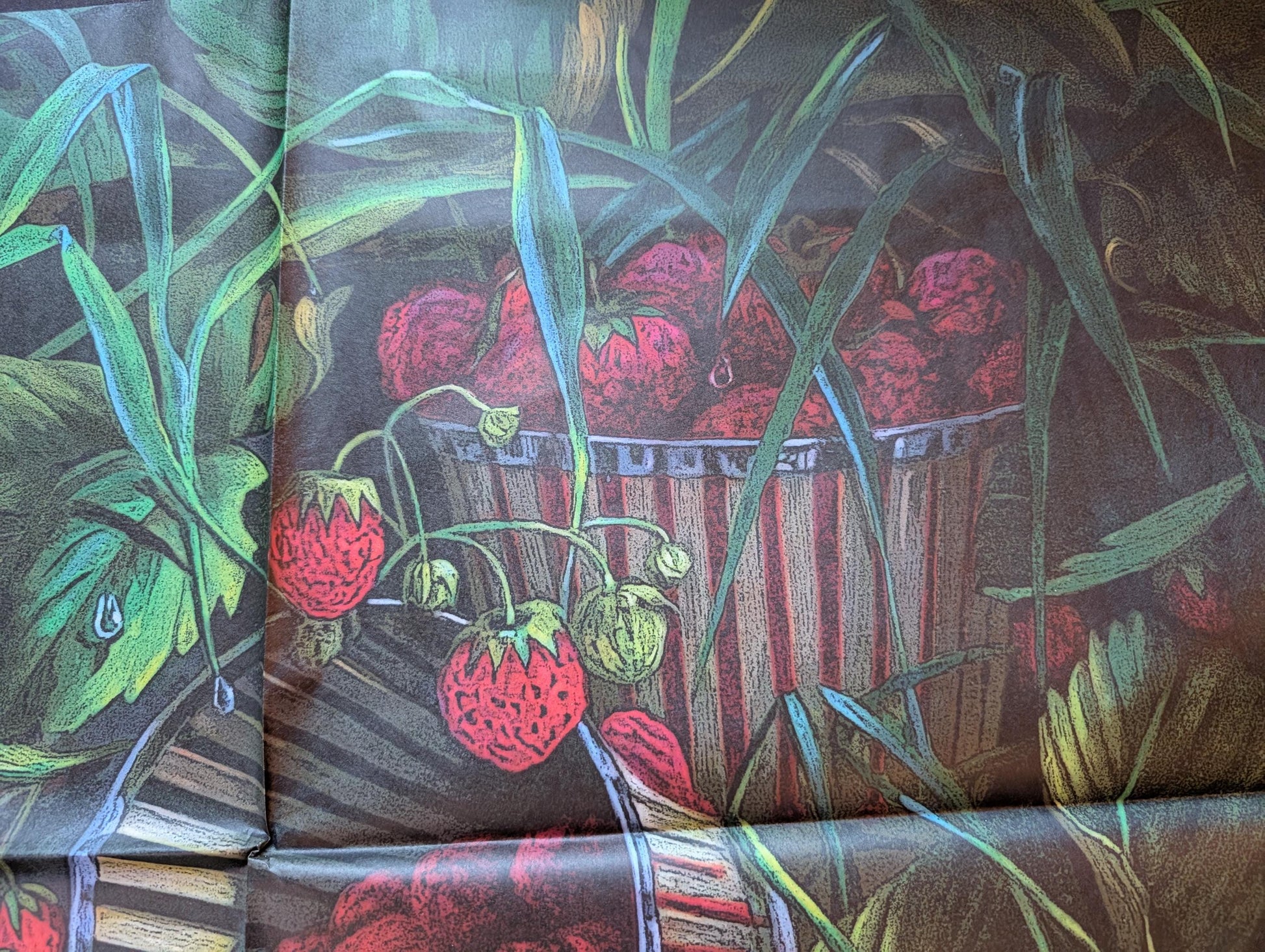 Large Decoupage Paper for Furniture Upcycling Strawberry Tissue Napkin: Decor Makeover and Crafts. Discover the beauty of creative transformation with our Floral Decoupage Paper, a perfect choice for furniture upcycling, DIY crafts, and artistic decor projects. Made by Pieces Reclaimed by Dina, this vibrant tissue paper features a stunning, eye-catching floral design that will elevate any furniture makeover or craft endeavor. Perfect for creating custom furniture for a farm home decor style