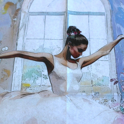 Large Decoupage Paper, Ballerina Dancer Tissue for Furniture Upcycling, Home Decor & Art Projects, Vintage Decoupage, Rice Wasabi Paper. Transform your home decor and furniture with this stunning large decoupage paper featuring a graceful ballerina dancer design. Perfect for DIY enthusiasts, crafters, and interior decorators, this vintage-inspired rice paper adds a touch of elegance and artistry to any project. for upcycling a vintage dresser,  beautiful wall art, and adding decorative accents.