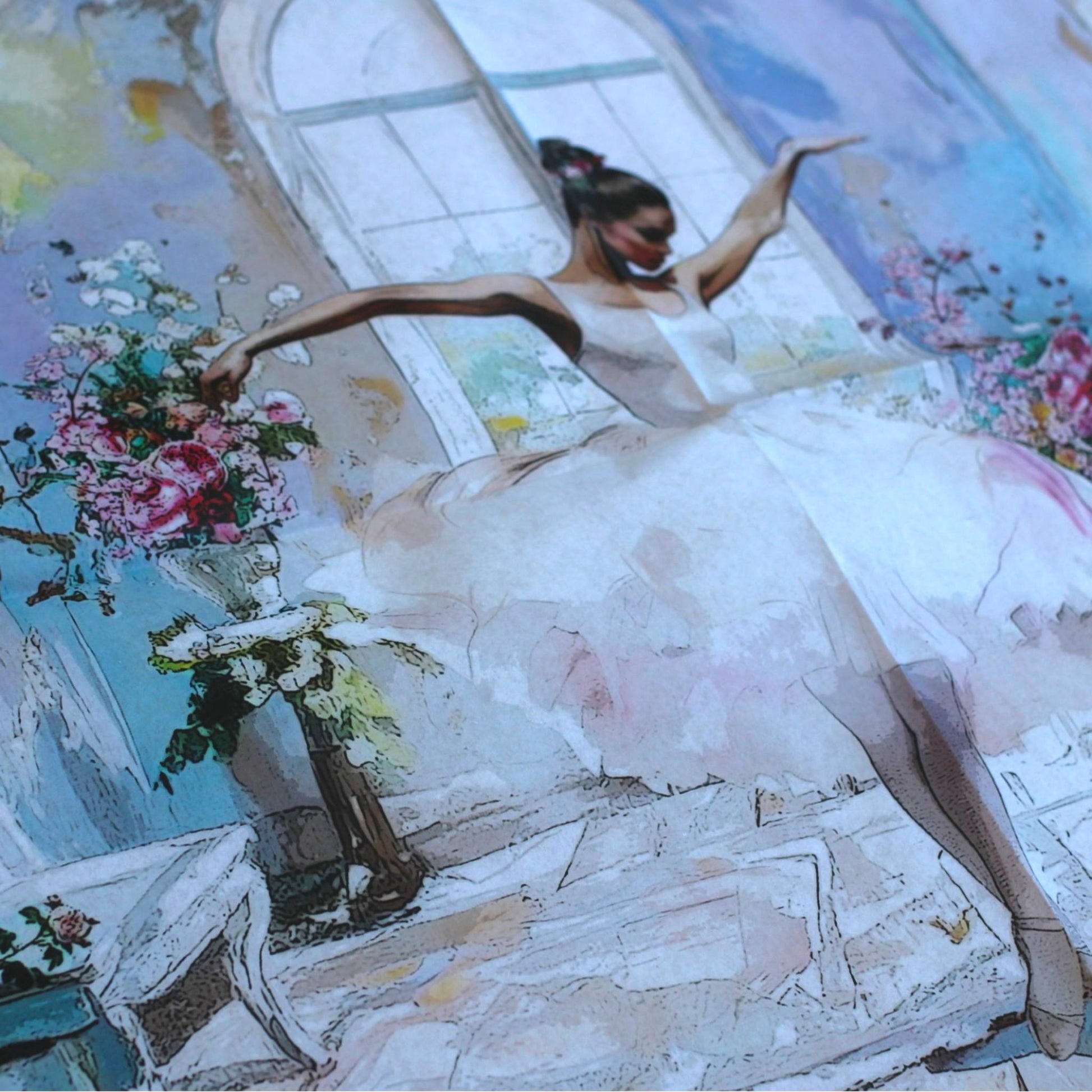 Large Decoupage Paper, Ballerina Dancer Tissue for Furniture Upcycling, Home Decor & Art Projects, Vintage Decoupage, Rice Wasabi Paper. Transform your home decor and furniture with this stunning large decoupage paper featuring a graceful ballerina dancer design. Perfect for DIY enthusiasts, crafters, and interior decorators, this vintage-inspired rice paper adds a touch of elegance and artistry to any project. for upcycling a vintage dresser,  beautiful wall art, and adding decorative accents.
