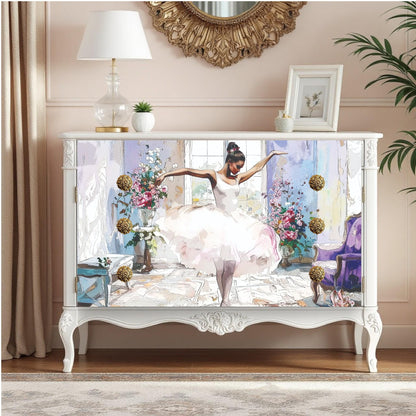 Large Decoupage Paper, Ballerina Dancer Tissue for Furniture Upcycling, Home Decor & Art Projects, Vintage Decoupage, Rice Wasabi Paper. Transform your home decor and furniture with this stunning large decoupage paper featuring a graceful ballerina dancer design. Perfect for DIY enthusiasts, crafters, and interior decorators, this vintage-inspired rice paper adds a touch of elegance and artistry to any project. for upcycling a vintage dresser,  beautiful wall art, and adding decorative accents.