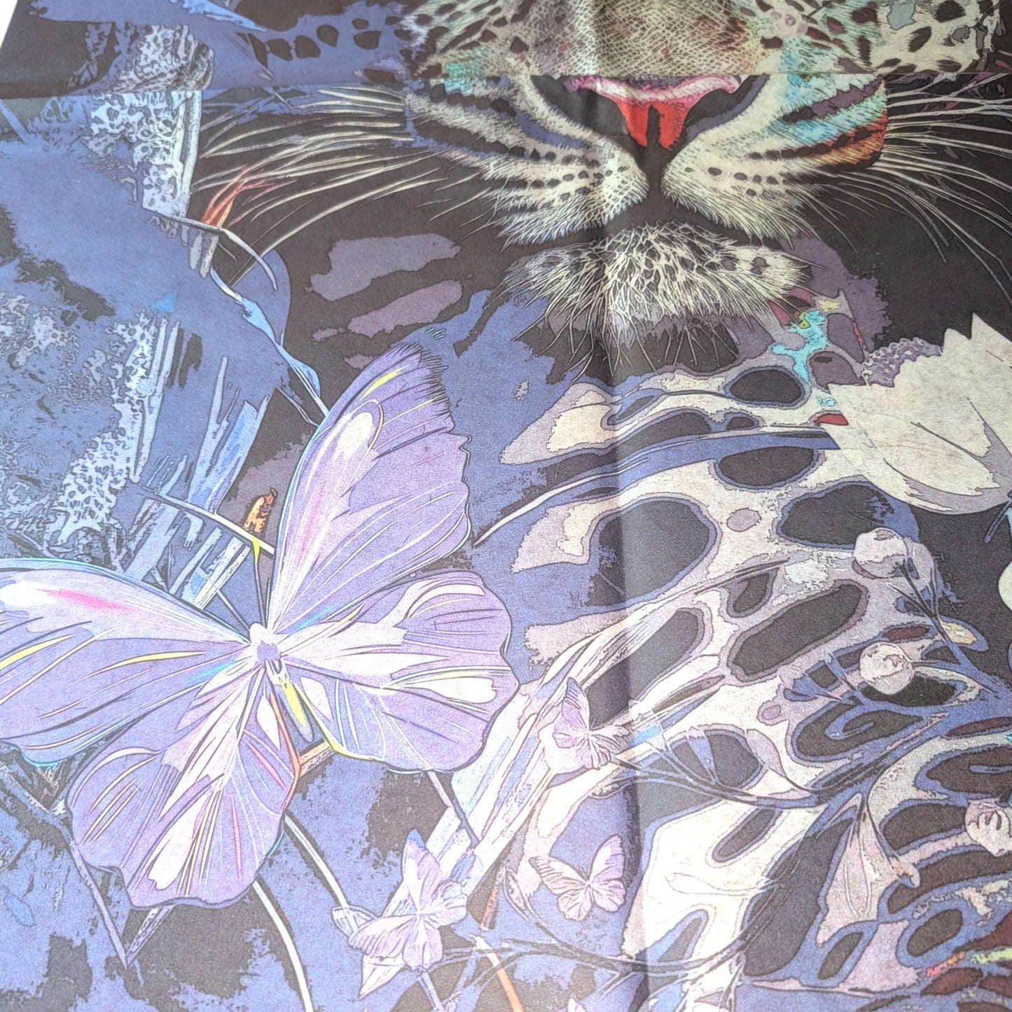 Fairy Core Decoupage Paper featuring a stunning Purple Tiger Design, perfect for your unique DIY crafts and home decor projects! This exquisite decoupage paper is a gateway to transforming your artistic visions into reality.  Crafted with care, our decoupage paper showcases a whimsical blend of fairy core aesthetics and vibrant purple  tiger motifs, making it an ideal choice for those looking to add a touch of magic to their creations. The perfect decoupage paper for DIY furniture upcycling