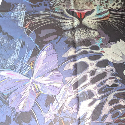 Fairy Core Decoupage Paper featuring a stunning Purple Tiger Design, perfect for your unique DIY crafts and home decor projects! This exquisite decoupage paper is a gateway to transforming your artistic visions into reality.  Crafted with care, our decoupage paper showcases a whimsical blend of fairy core aesthetics and vibrant purple  tiger motifs, making it an ideal choice for those looking to add a touch of magic to their creations. The perfect decoupage paper for DIY furniture upcycling