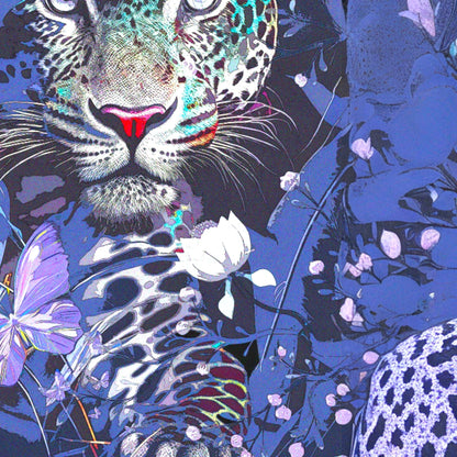 Fairy Core Decoupage Paper featuring a stunning Purple Tiger Design, perfect for your unique DIY crafts and home decor projects! This exquisite decoupage paper is a gateway to transforming your artistic visions into reality.  Crafted with care, our decoupage paper showcases a whimsical blend of fairy core aesthetics and vibrant purple  tiger motifs, making it an ideal choice for those looking to add a touch of magic to their creations. The perfect decoupage paper for DIY furniture upcycling