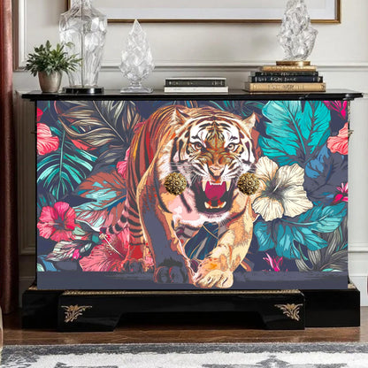Transform your furniture and craft projects with our Large Decoupage Paper for Furniture Upcycling featuring a striking Tiger Tissue Napkin design. Perfect for DIY enthusiasts and creative artisans, this vibrant decoupage paper is designed to bring bold, artistic flair to any makeover or craft endeavor. Made by Pieces Reclaimed by Dina, it combines quality materials with eye-catching imagery to elevate your decor projects.
