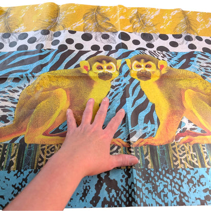 Discover the enchanting world of creativity with our Fairy Core Decoupage Paper featuring a stunning Yellow Monkey Design, perfect for your  DIY crafts and home decor projects! This exquisite decoupage paper is not just a crafting supply; it's a gateway to transforming your artistic visions into reality. 
Crafted with care, our decoupage paper showcases a whimsical blend of fairy core aesthetics and vibrant yellow monkey motifs, making it an ideal choice for those looking to add a touch of magic