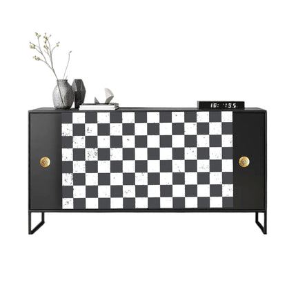 Large Decoupage Paper: Checkerboard Pattern Black and White Upcycling Tissue. Featuring a  checkerboard pattern in  black and white. Perfect for crafters, decorators, and upcycling enthusiasts, this high-quality tissue paper allows you to effortlessly elevate furniture, home decor, and craft pieces into personalized masterpieces. Whether you're redesigning vintage furniture, creating unique wall art, or embellishing glass and metal surfaces, this versatile decoupage paper is your go-to choice