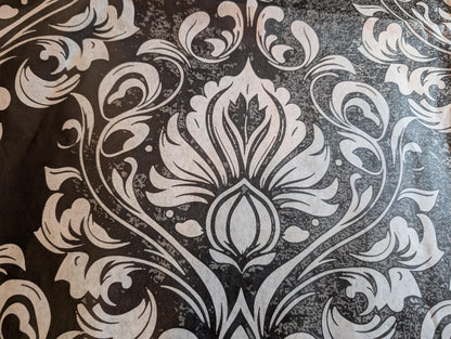 Elegant Damask Decoupage Paper: Transform Furniture with Style and Charm. DIY Furniture Makeover Essential. Gorgeous Damask Decoupage Paper. Transform your furniture and craft projects with our Elegant Damask Decoupage Paper: a stunning DIY furniture makeover essential. Featuring a classic black and white damask pattern, this decorative tissue paper is perfect for adding a touch of timeless elegance and charm to any piece. I deal for furniture upcycling, scrapbooking and home decoration projects