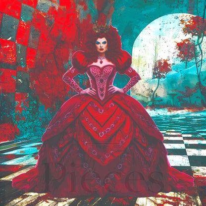 Alice in Wonderland Decoupage Paper: Queen of Hearts Vibrant DIY Craft Tissue. Bring a touch of whimsy and enchantment to your crafting projects with our Alice in Wonderland Decoupage Paper featuring the Queen of Hearts. This vibrant and detailed DIY craft tissue paper is perfect for adding a fairy core charm to your creative endeavors. Designed to inspire your imagination, it showcases colorful scenes and characters from Lewis Carroll’s beloved story, including the iconic Queen of Hearts.
